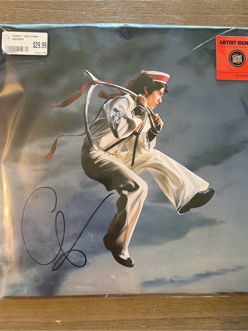 Conan Gray Wishbone Black Cat Edition signed jacket and insert